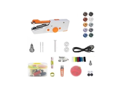 Kit de máquina de coser eléctrica portátil Mini máquina de coser naranja Gertiz