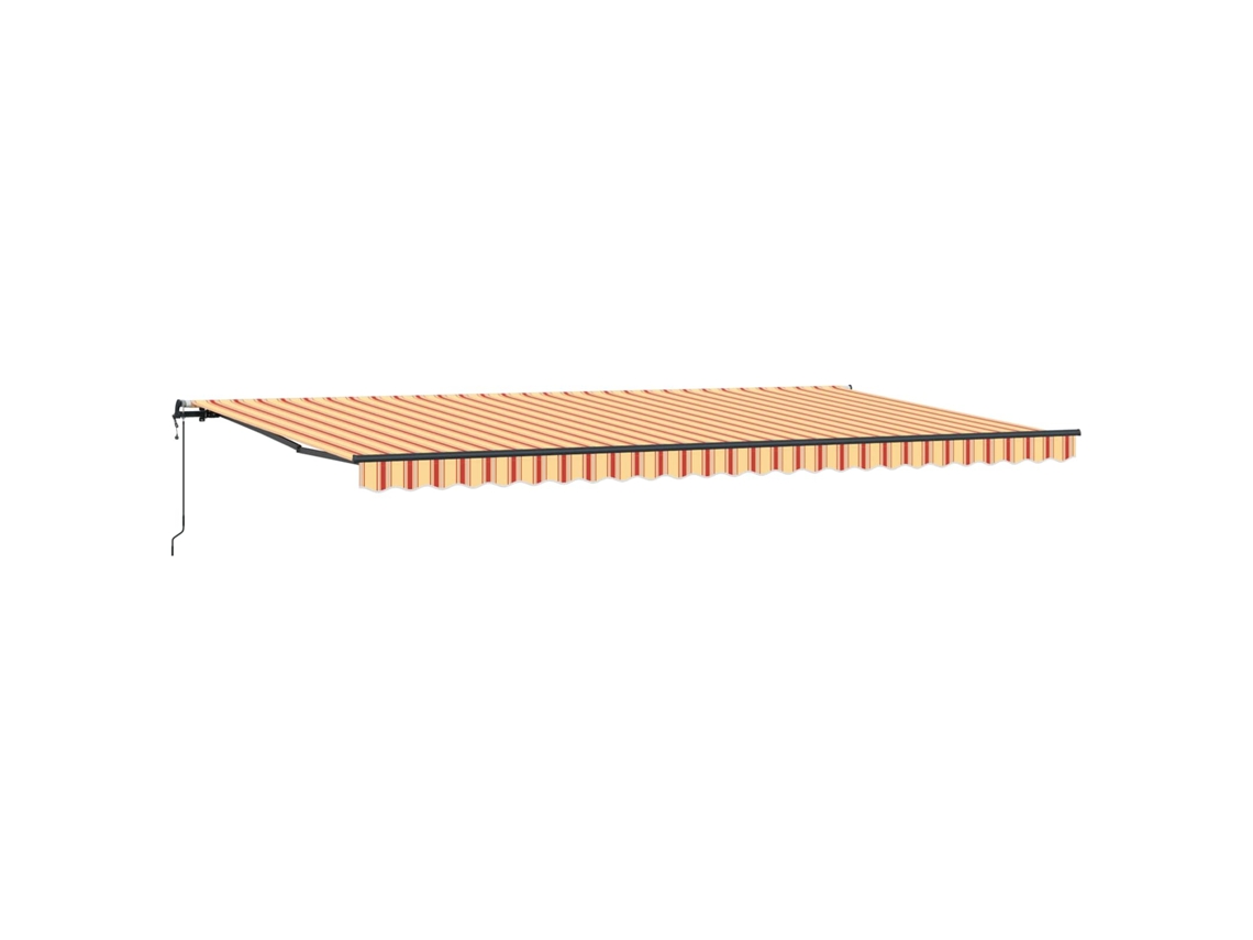 Toldo Retrátil MAISON EXCLUSIVE Amarelo e Laranja 600 × 300 cm