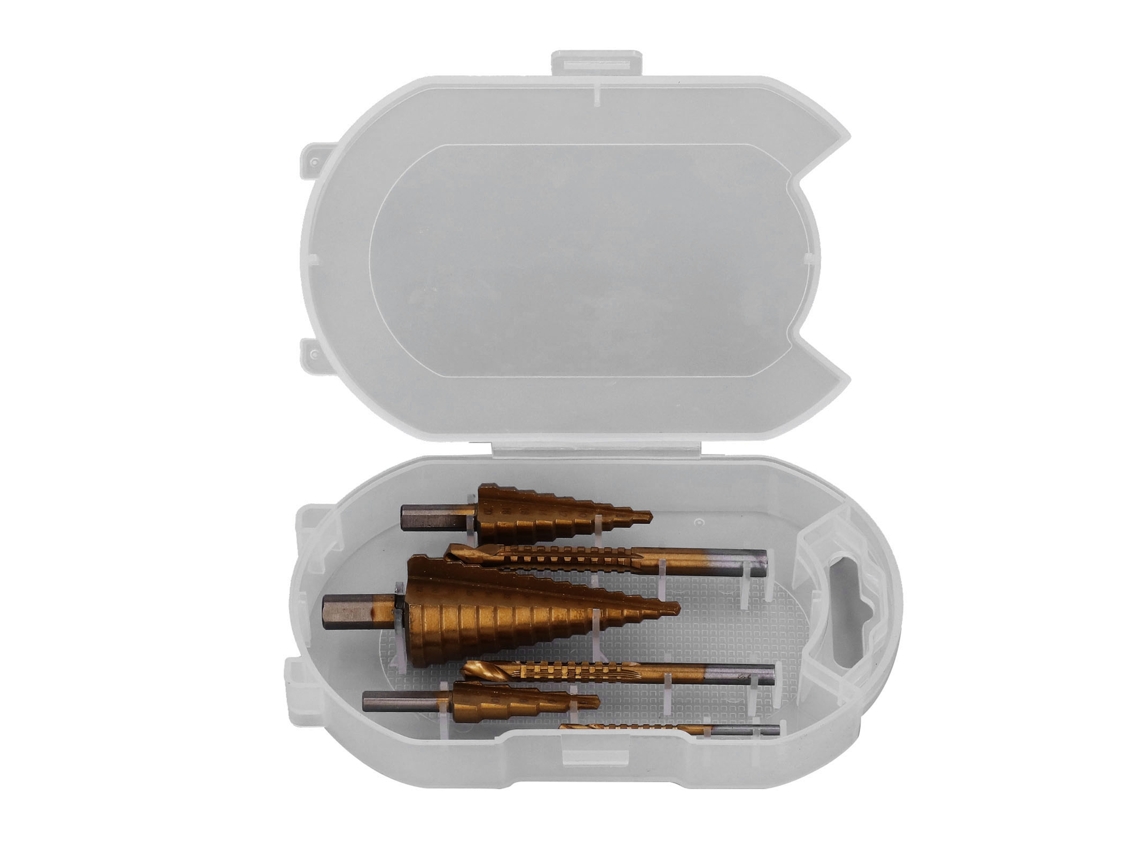 Juego De Brocas Hss Pagoda Con Mango Triangular Universal Y Estuche De Almacenamiento.
