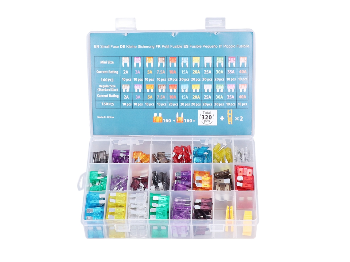 Kit De Fusibles Para Automóviles Con Lámina De Aluminio, 2-40a, Y Manija De Extracción.