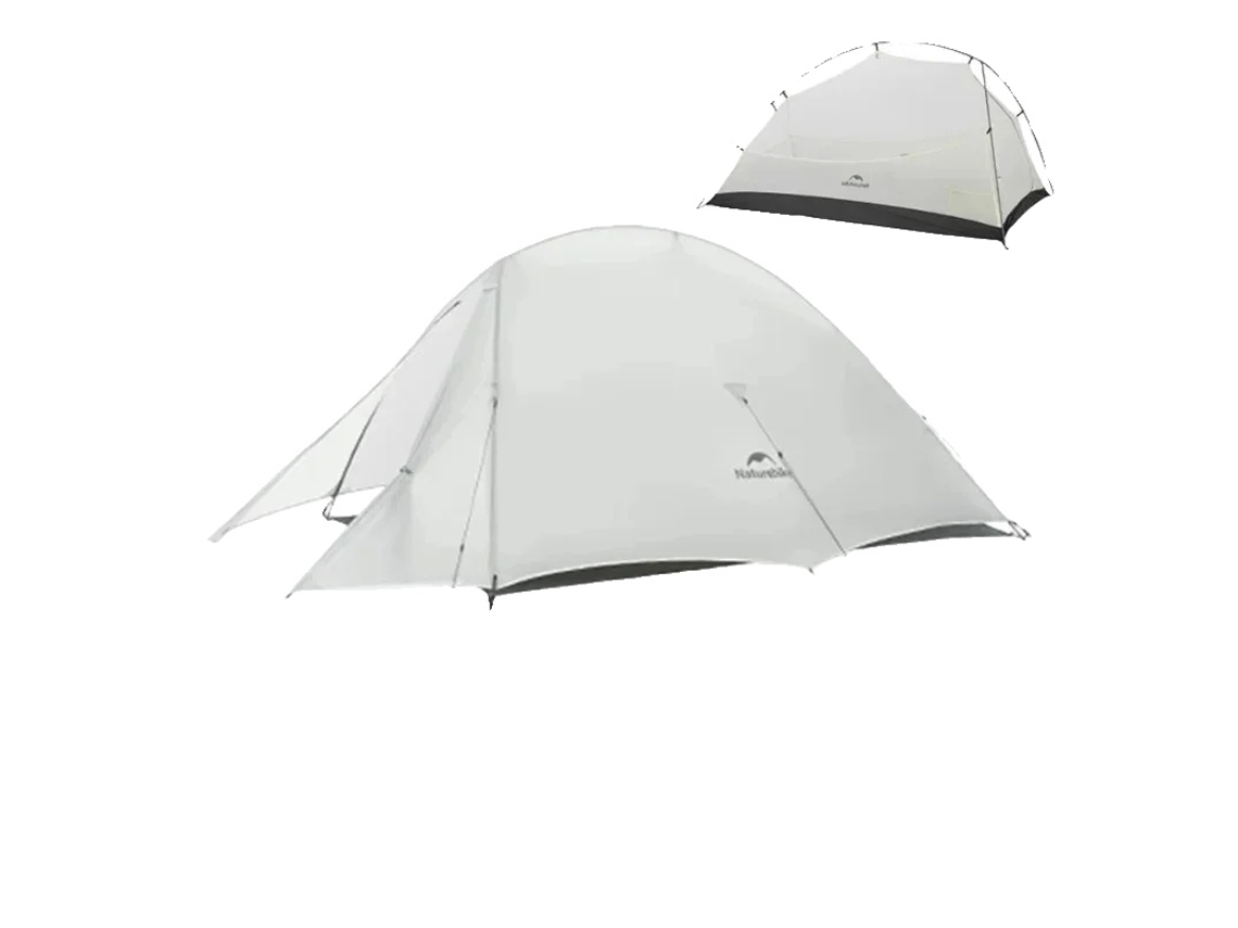 Tienda de campaña ultraligera de nailon 20D, diseño impermeable, UL 15D gris OEM