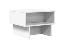 Mesa de centro HARLANV1 blanca, 48x46x35 cm, fabricada en madera tratada.
