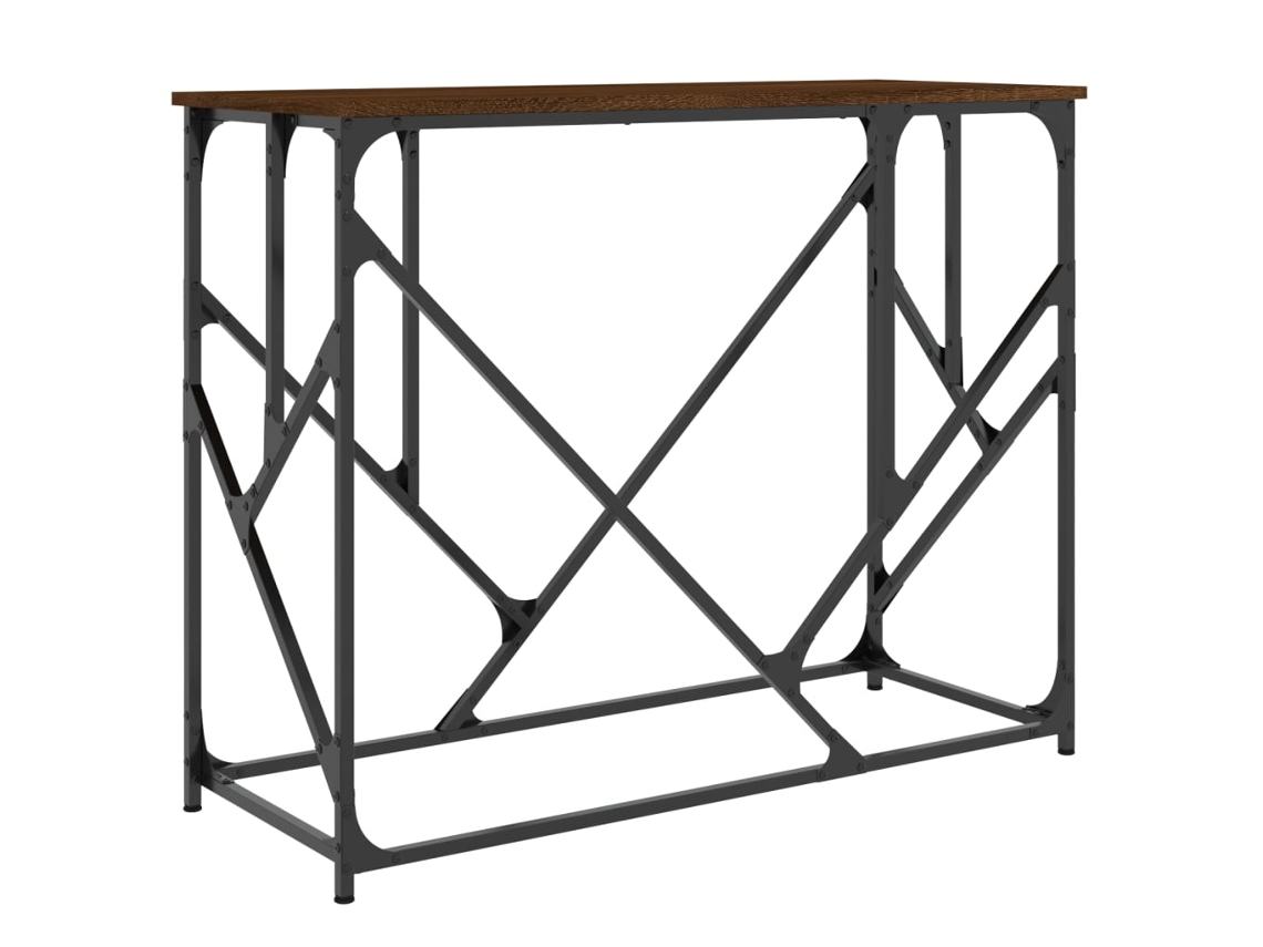 Consola MAISON EXCLUSIVE en derivados de madera de roble marrón (100x40x80 cm)