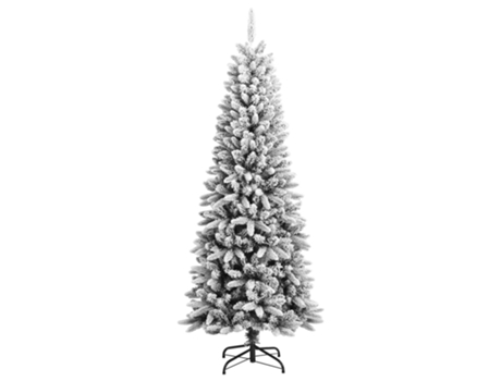 vidaXL Árbol de Navidad artificial con nieve PVC y PE 180 cm