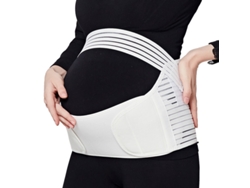 Cinturón De Soporte Prenatal 3 En 1, Cinturón Lumbar De Soporte Prenatal, Blanco (circunferencia Abdominal 80/110 Cm)