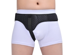 (negro M) Cinturón De Hernia Unisex Con Soporte Lateral Izquierdo Y Derecho Y Almohadillas De Presión Extraíbles.