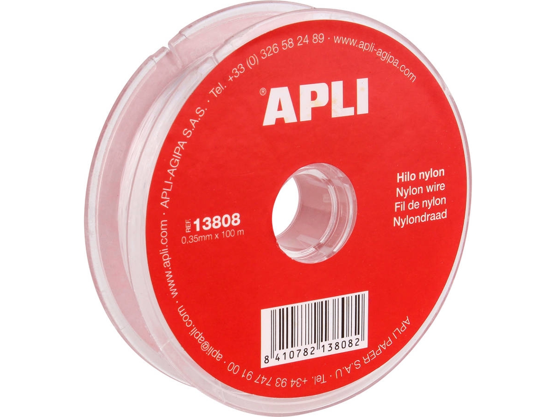 Fio De Nylon APLI 0,35  mm x 100 m