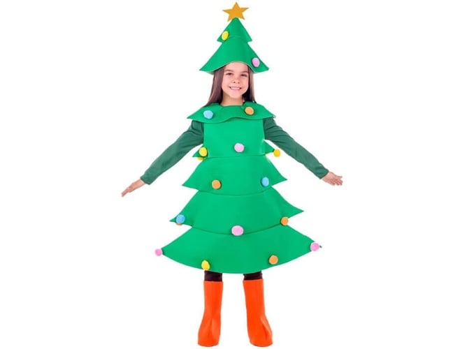 Disfraz de Niño DISFRAZZES Árbol De Navidad (Talla: 10 a 12 años)