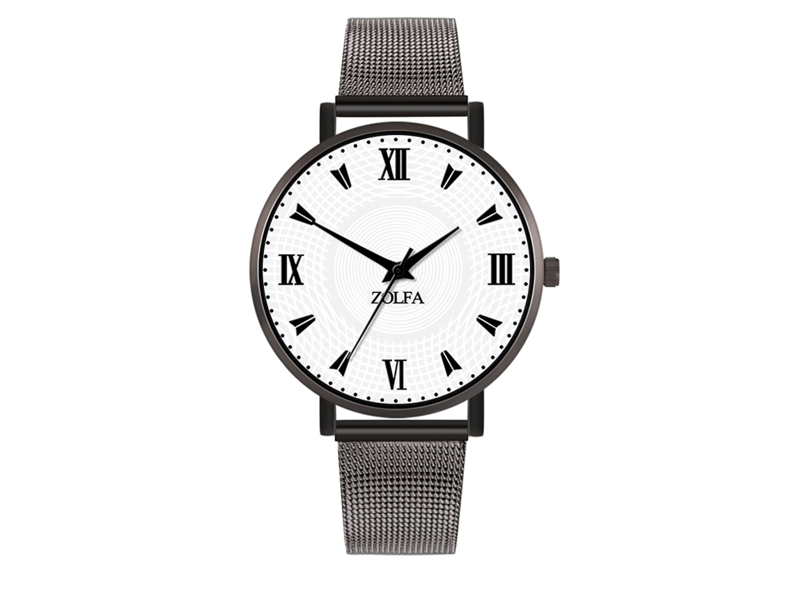 Reloj De Cuarzo Para Mujer Con Brazalete De Malla, Números Romanos, Estilo Moderno Y Lujoso, En Plata Y Oro.