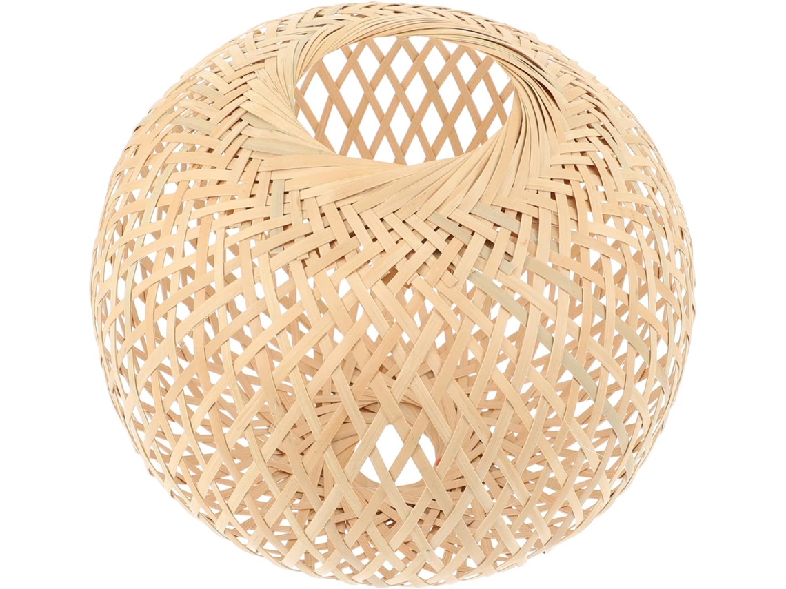 Difusor De Luz Cálida De Bambú Trenzado A Mano, Decorativo Y Certificado, Para Uso En Interiores.