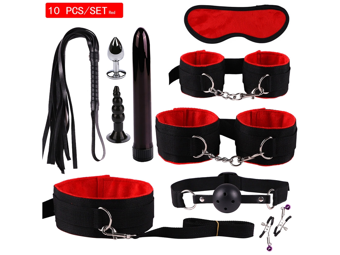 10 Piezas Set De Juguetes Cosplay Para Parejas Y Dormitorio Juguetes Sexy Dsdm