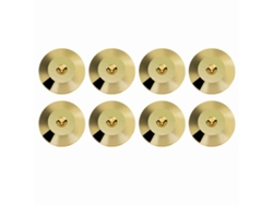 8 Almohadillas Universales De Aislamiento Para Altavoces De Cobre De 25x4 Mm, Color Dorado.