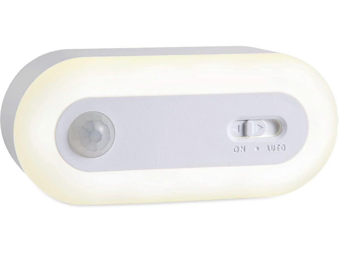 Luz nocturna LED portátil para niños con sensor crepuscular, funciona con 3 pilas AA. Rosewell