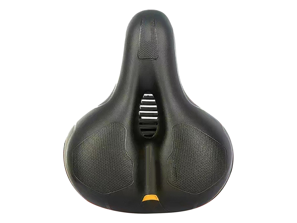 Asiento de bicicleta de espuma de poliuretano Hueco, transpirable, absorbe impactos, amarillo, sin marca.