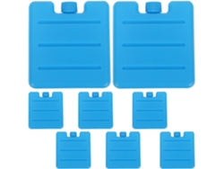 Juego de 8 bolsas de hielo reutilizables para enfriar, 100 ml, plástico.