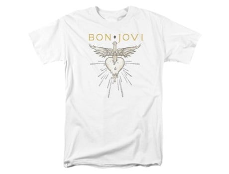 Camiseta ROCKINSTONE Bon Jovi con logo (XL)