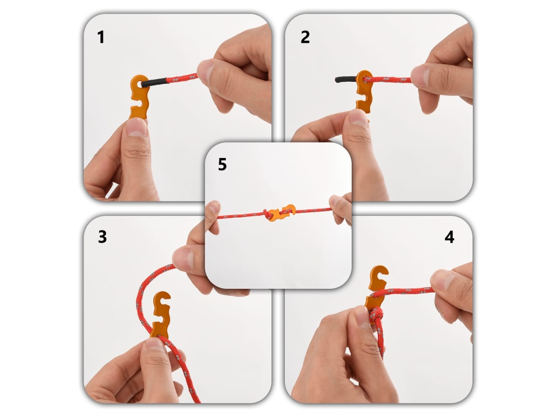 Cuerda De Vientos Con Tensores Reflectantes 8 Uds 4 M 4 Mm