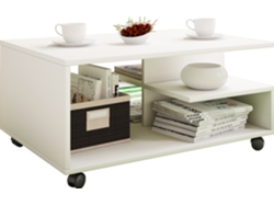 Mesa de centro de madera con ruedas Stango Vcm