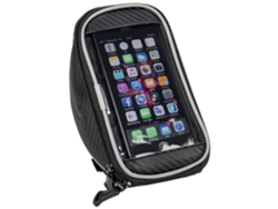 Bolsa para Manillar de Bicicleta FISCHER con Compartimento para Smartphone Negra