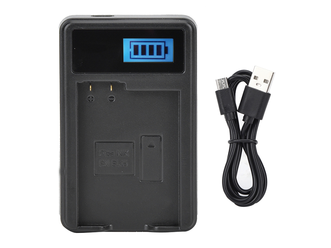 Cargador De Baterías Para Cámara Nikon, Cargador Portátil De Baterías De Una Ranura