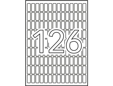 Etiquetas Y Etiquetas de es con Adhesivo 15 Hojas APLI (Blanco - A5 8 X 20 mm)