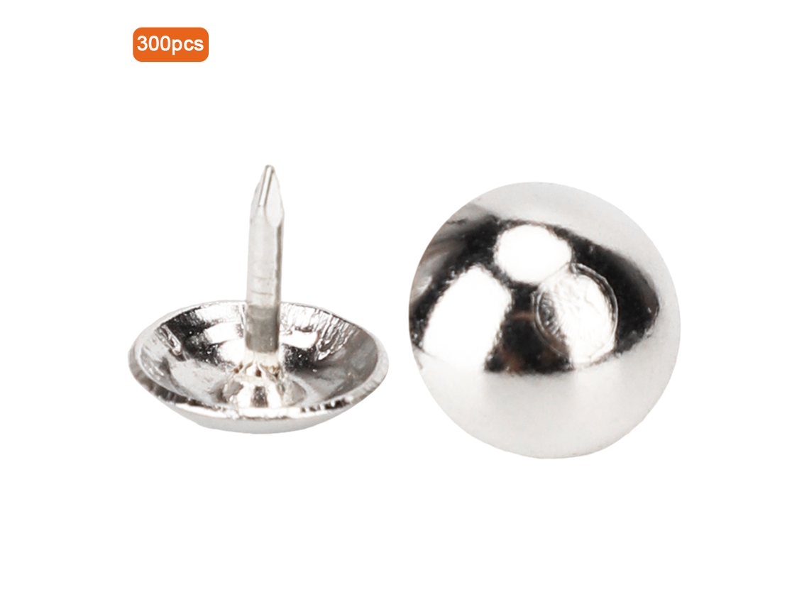 300 Clavos Decorativos De Hierro Plateado Retro Para Tapicería, Muebles Y Joyeros.