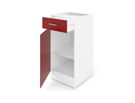ULTRA Mueble bajo de cocina 40 - Rojo mate AUCUNE