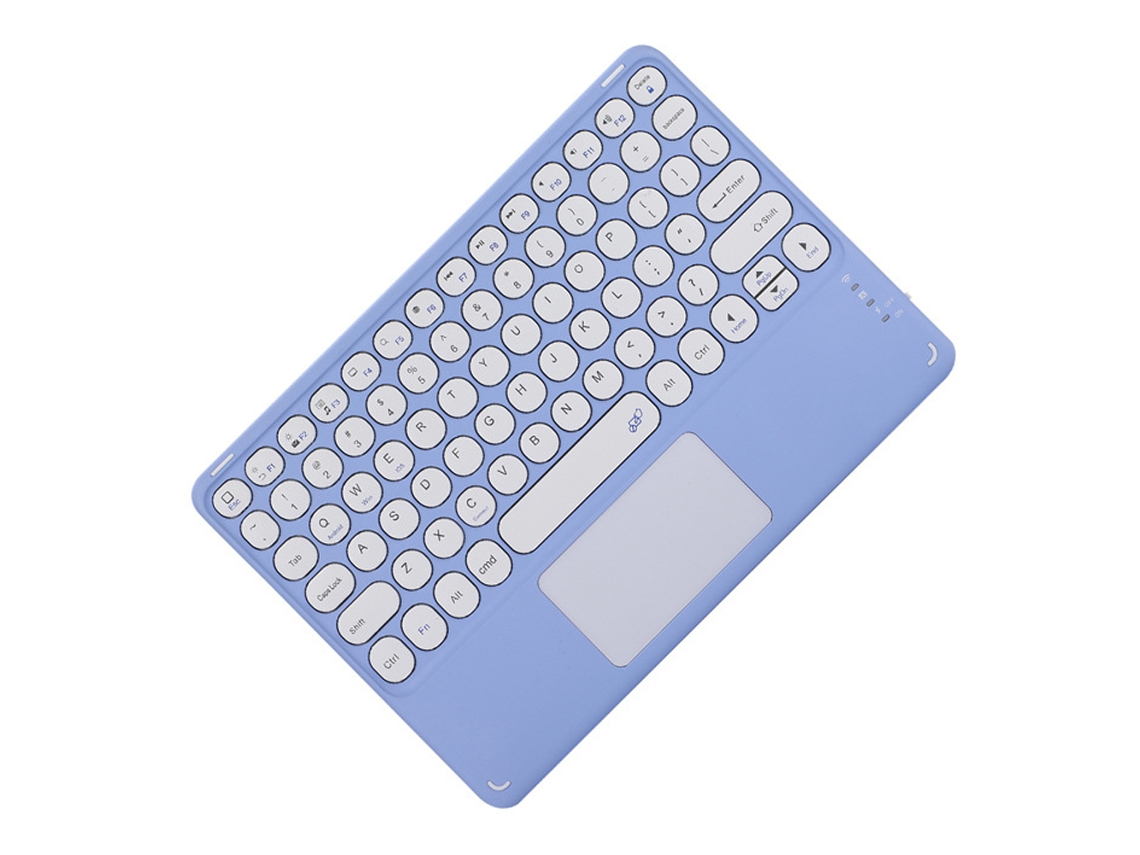 MEOIRUERY Teclado Bluetooth 10 Pulgadas Touch, Teclado Inalámbrico Ultrafino Portátil con Touchpad, Batería Recargable Integrada