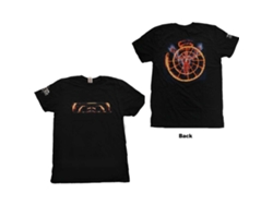 Camiseta ROCK OFF Tool - Flame Spiral (Back & Sleeve Print) Negro (Talla: M)
