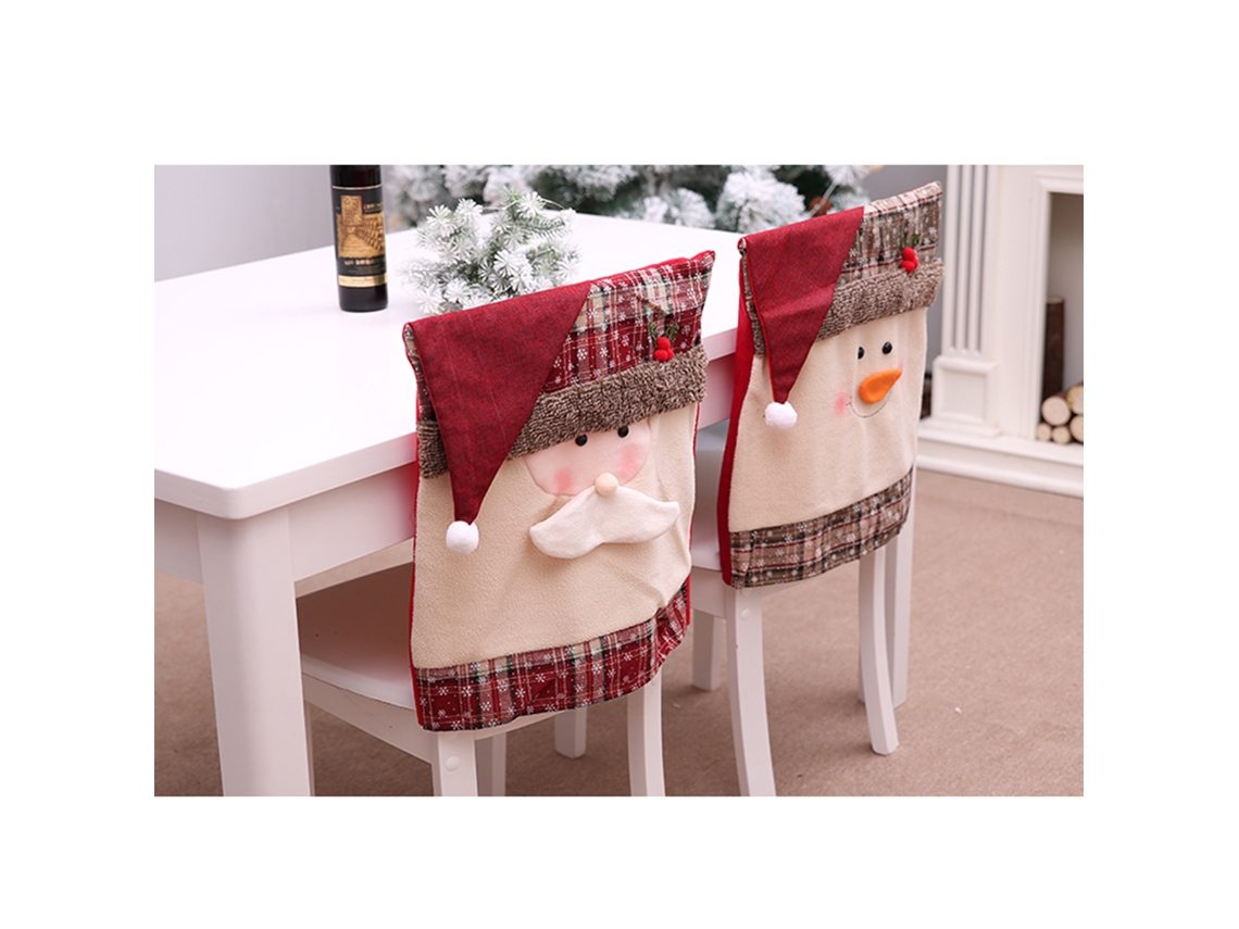 Funda protectora para silla para Navidad, fundas para sillas, funda para asiento para fiesta de Navidad