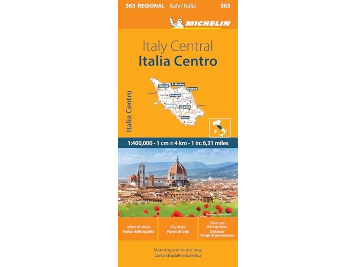 Libro Italy Centre - Michelin Regional Map 563 de Michelin (Inglés)