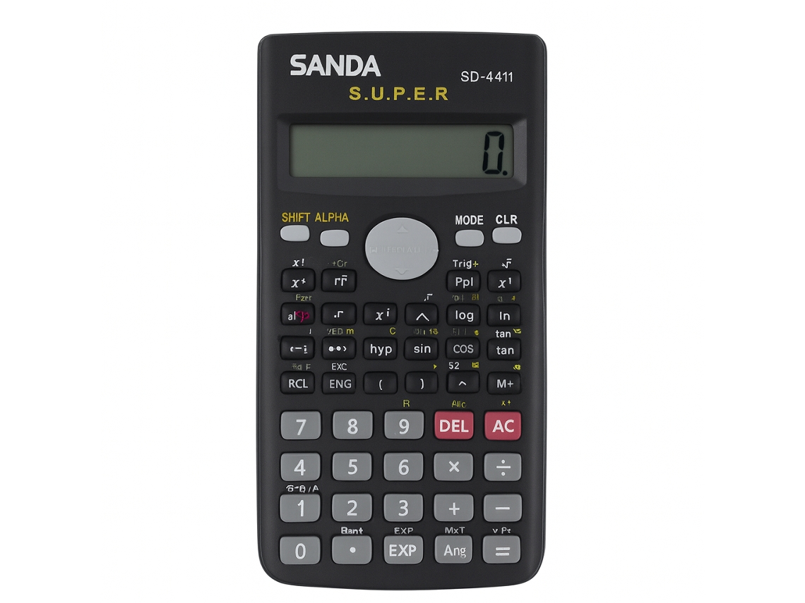 Calculadora científica digital Sanda SD 4411 negra