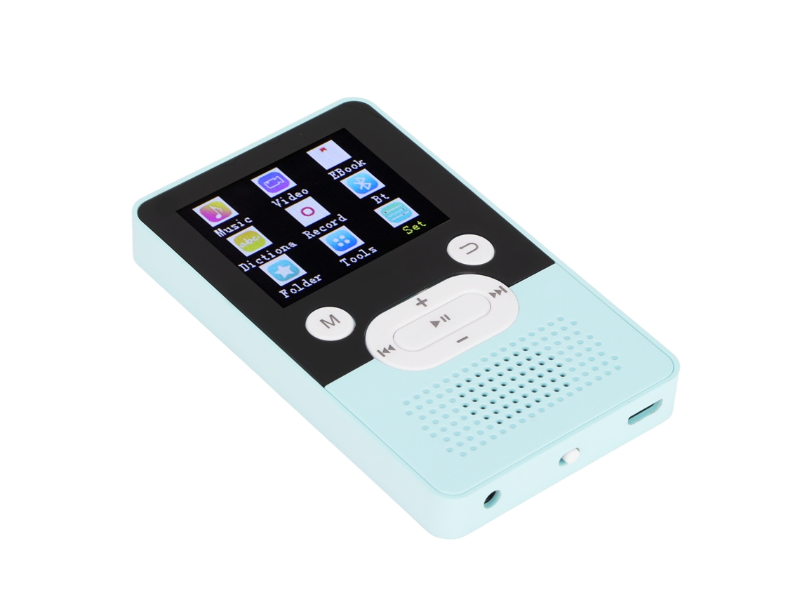 Reproductor MP3/MP4 Bluetooth Yizhood T9 de 1,8 pulgadas con calidad de sonido HD y 8 GB (azul)