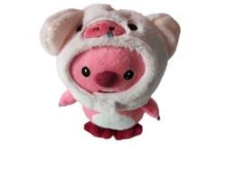 Anillo de peluche de castor pequeño, anillo de bolso de niña de muñeca de dibujos animados