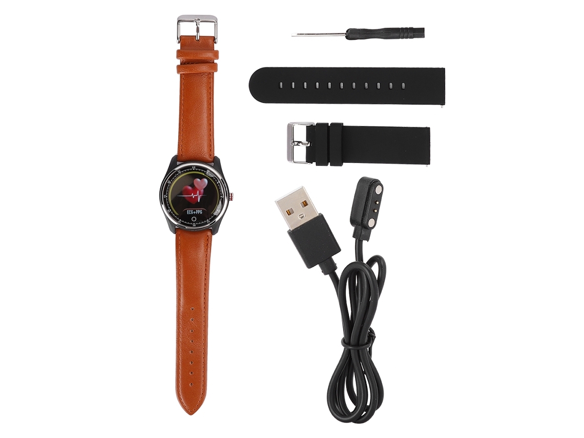Pulsera Inteligente Con Ecg, Monitor De Frecuencia Cardíaca Y Sueño, Reloj Deportivo Resistente Al Agua Ip68