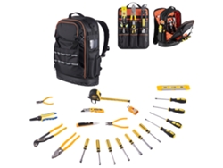 Mochila para herramientas Succebuy con 65 compartimentos y 21 herramientas