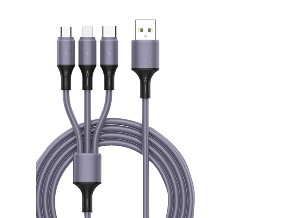 Cable De Datos (5a Corriente Alta, Carga Rápida 3 En 1)