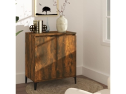 Aparador Madera Contrachapada Color Roble Ahumado 60x35x70 Cm