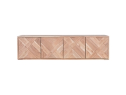 Mueble Tv Acacia Metal Flotante 125x40x32cm