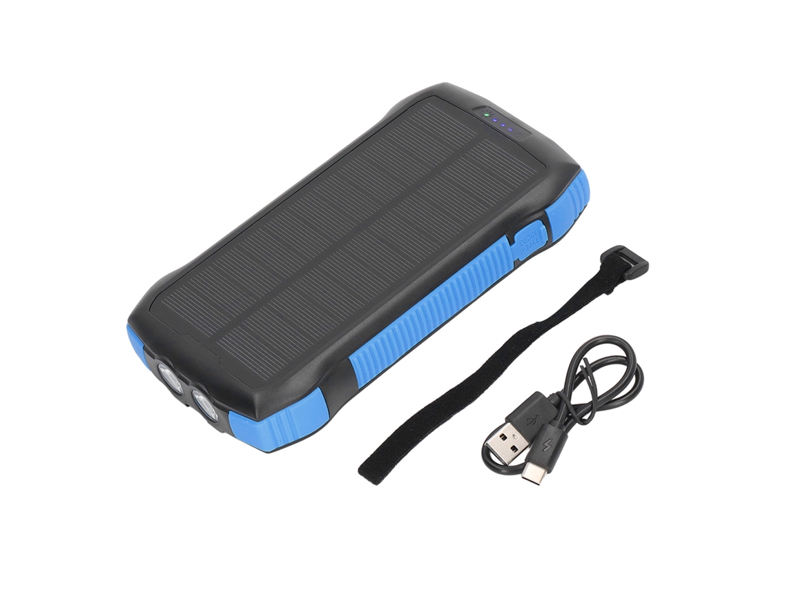 Yncm2026-cargador Solar Power Bank De Carga Rápida Impermeable Con Linterna Para Teléfonos Al Aire Libre