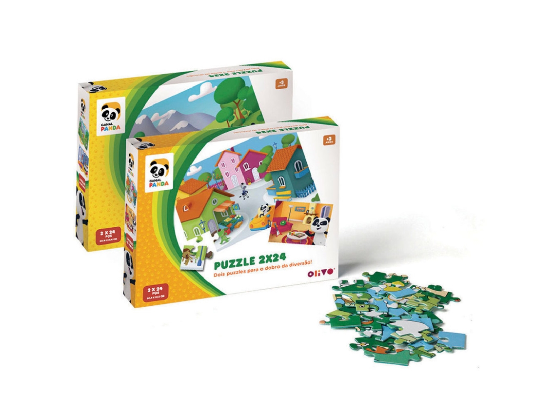 Puzzles OLIVO Panda (Edad Minima Recomendada: 3 años - 2x24 Piezas)