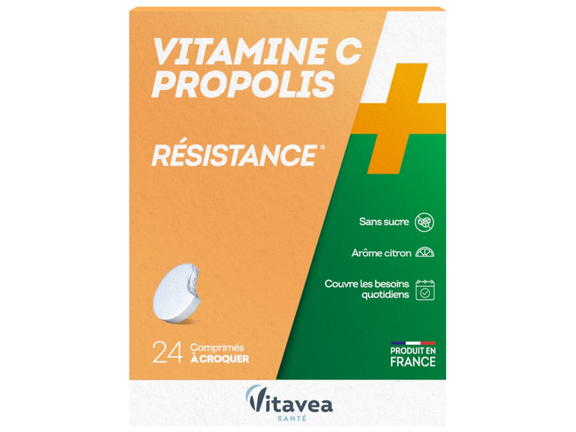 Vitamina C Propoleo 24 Comprimidos Masticables VITAVEA