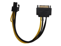 5 Adaptadores De Cable De Extensión Sata De 8 Pines A 15 Pines Para Fuente De Alimentación De Tarjeta De Video Y Disco Duro