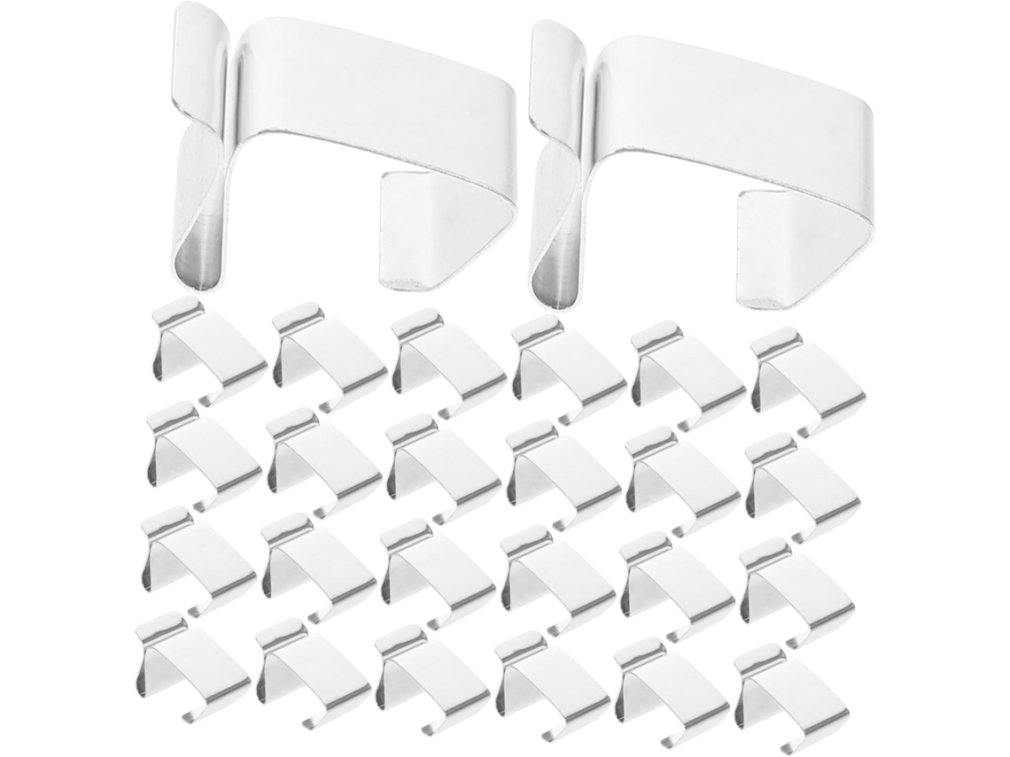50 Clips Metálicos Para Canalones, Ideales Para Iluminación Exterior, Ganchos Para Luces Navideñas (tamaño S) Ys Al