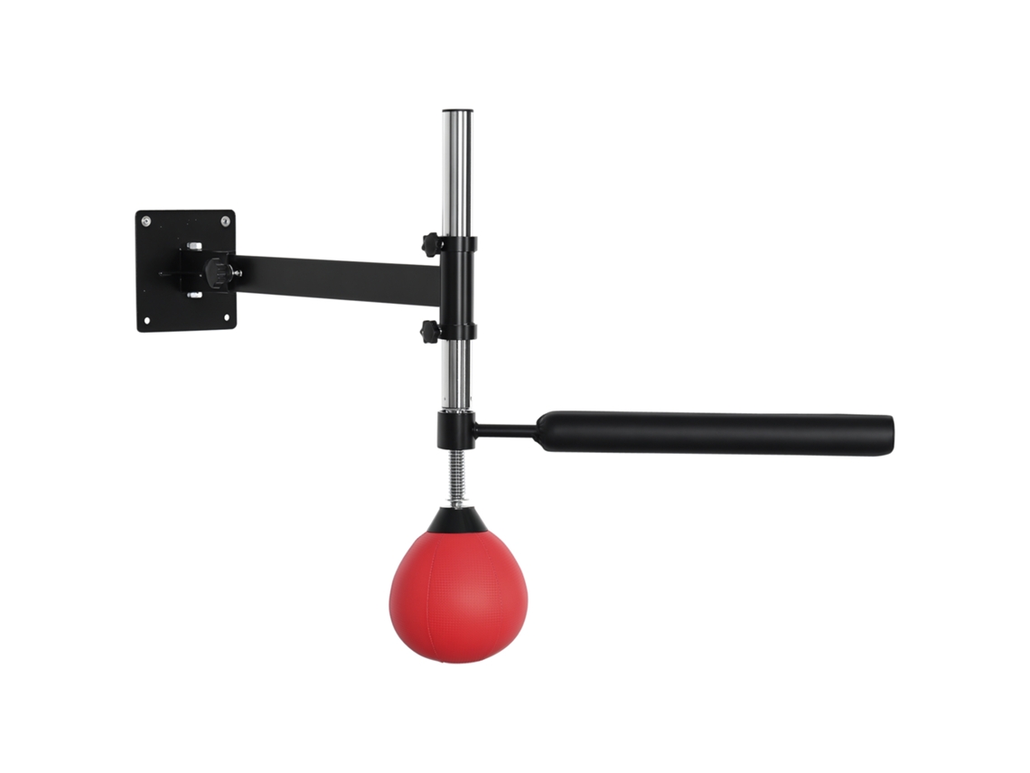 Saco de boxeo ajustable de pared, de acero PU, para gimnasio en casa, 79x72x20 cm, entrenamiento de boxeo MMA, color rojo.