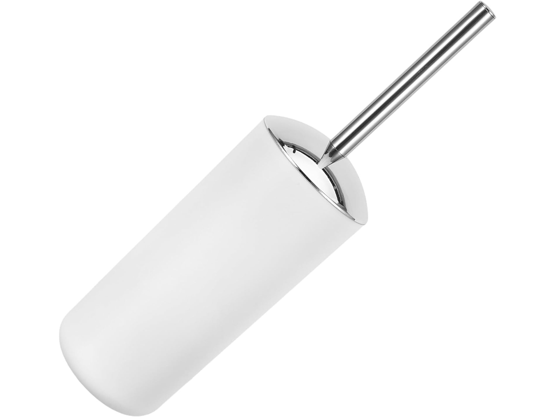 Cepillo De Baño De Acero Inoxidable Con Soporte Y Cubo Plástico Juego Compacto Para Limpieza Higiénica De Inodoros En