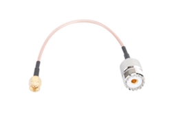 Adaptador de cable coaxial flexible (conversión de SMA macho a UHF hembra)