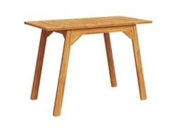 Mesa de comedor de jardín madera maciza de acacia VIDAXL (110x56x75 cm)