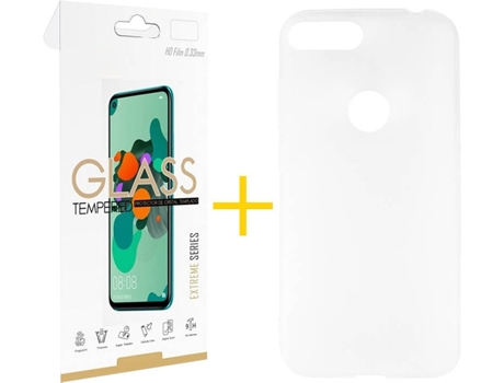 Carcasa + Protector Alcatel 1S 2019 SKYHE Lisa Transparente 79536