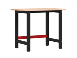 Maison Exclusive - Banco De Trabajo Rectangular Madera Maciza Roble 100x60x81,5 Cm